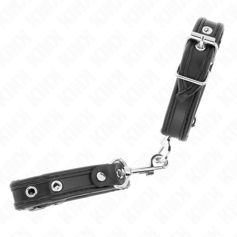 KINK - MINI BRACELETS NOIRS À CLOUS RÉGLABLES 16-22 CM X 2 CM