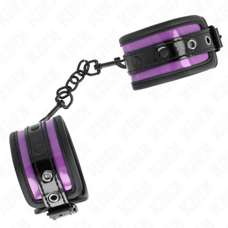 KINK - ATTACHES DE POIGNET EN NÉOPRÈNE VIOLET CLAIR RÉGLABLES 21-28 CM X 5 CM