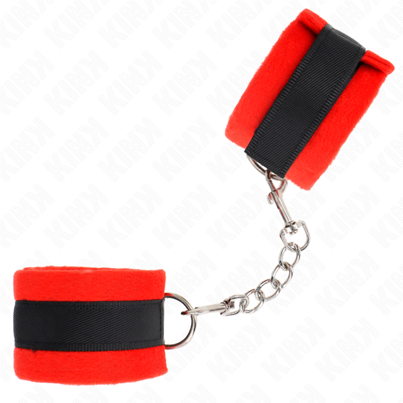 KINK - ESPOSAS DE PIEL PARA PRINCIPIANTES NEGRO-ROJO 30 X 7 CM