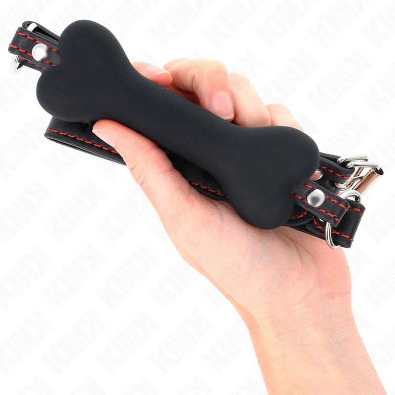 KINK - BÂILLON OS NOIR 12 CM 63 x 2 CM
