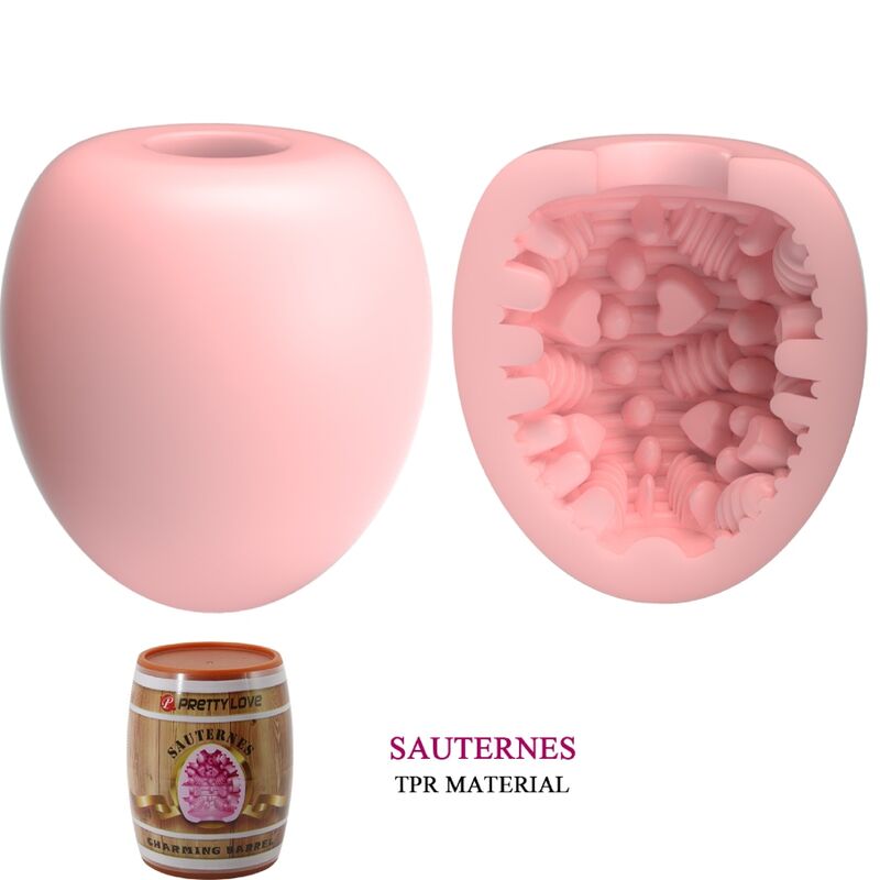PRETTY LOVE - HUEVO MASTURBADOR MASCULINO ROSA MODELO 2