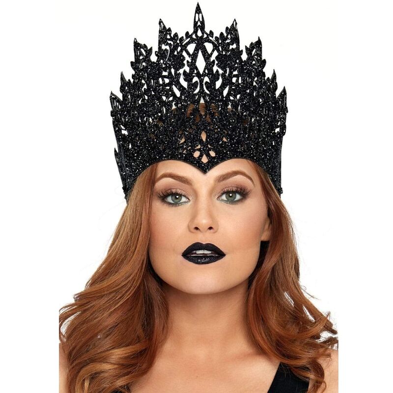 LEG AVENUE - CORONA CON BRILLO Y JOYA NEGRA