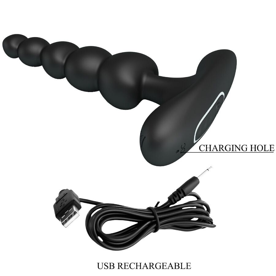 PRETTY LOVE - SIDNEY ANAL VIBRATOR 10 VIBRATIONS BLACK