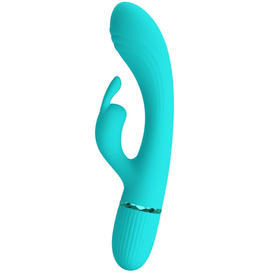 PRETTY LOVE - Vibromasseur SCOCCO RABBIT TURQUOISE