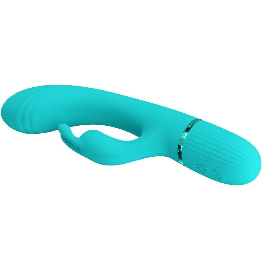 PRETTY LOVE - Vibromasseur SCOCCO RABBIT TURQUOISE