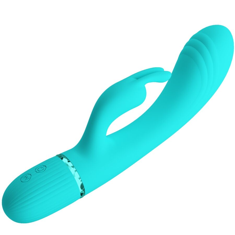PRETTY LOVE - Vibromasseur SCOCCO RABBIT TURQUOISE