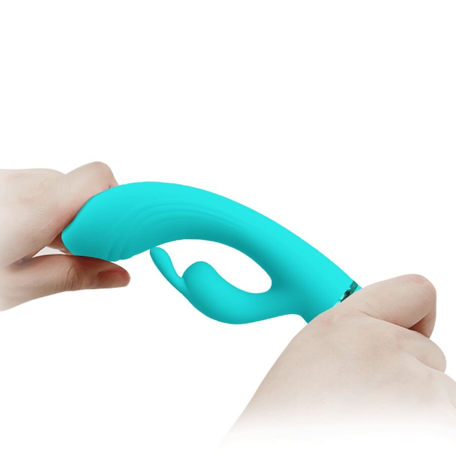 PRETTY LOVE - Vibromasseur SCOCCO RABBIT TURQUOISE