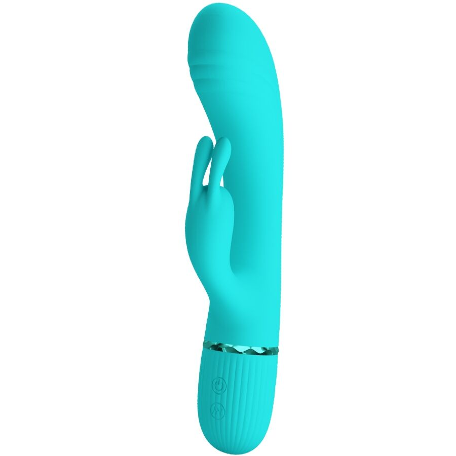 PRETTY LOVE - Vibromasseur SCOCCO RABBIT TURQUOISE
