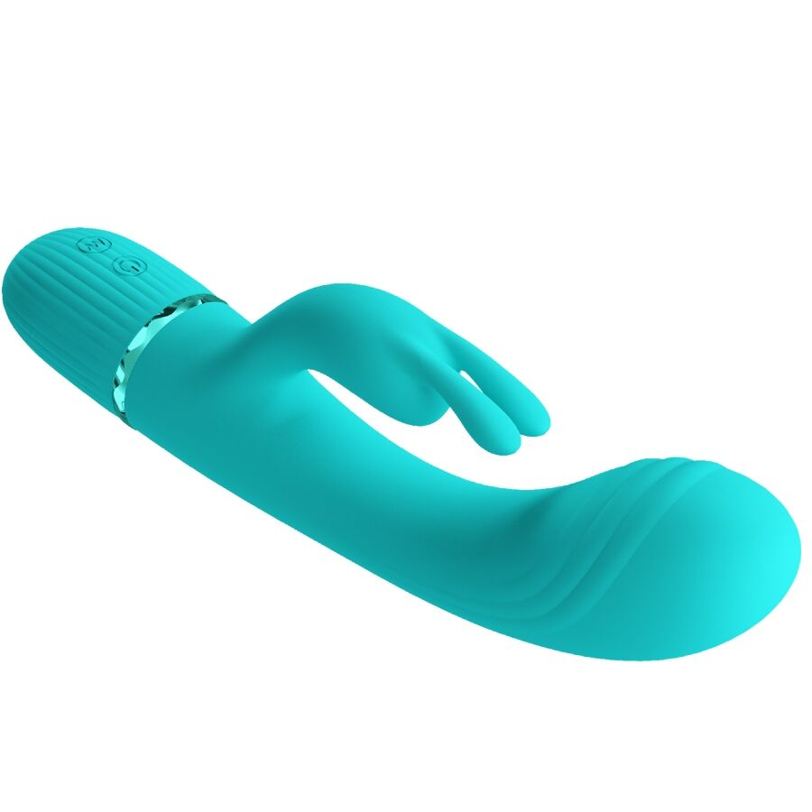 PRETTY LOVE - Vibromasseur SCOCCO RABBIT TURQUOISE
