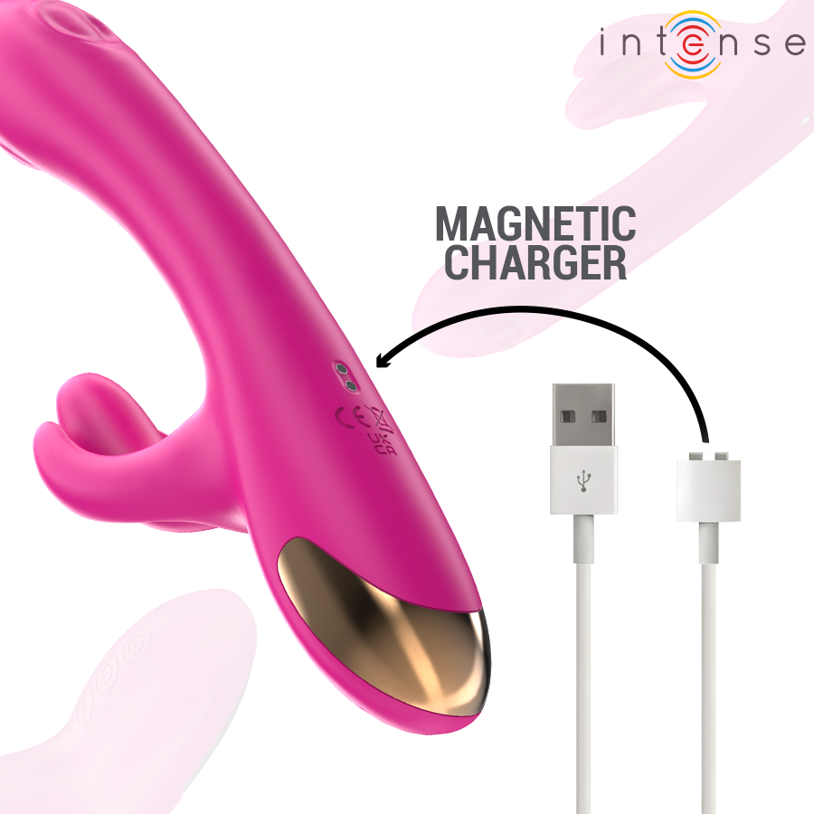 INTENSE - BRITNEY MULTIFUNCTION RABBIT VIBRATOR 23 CM PINK