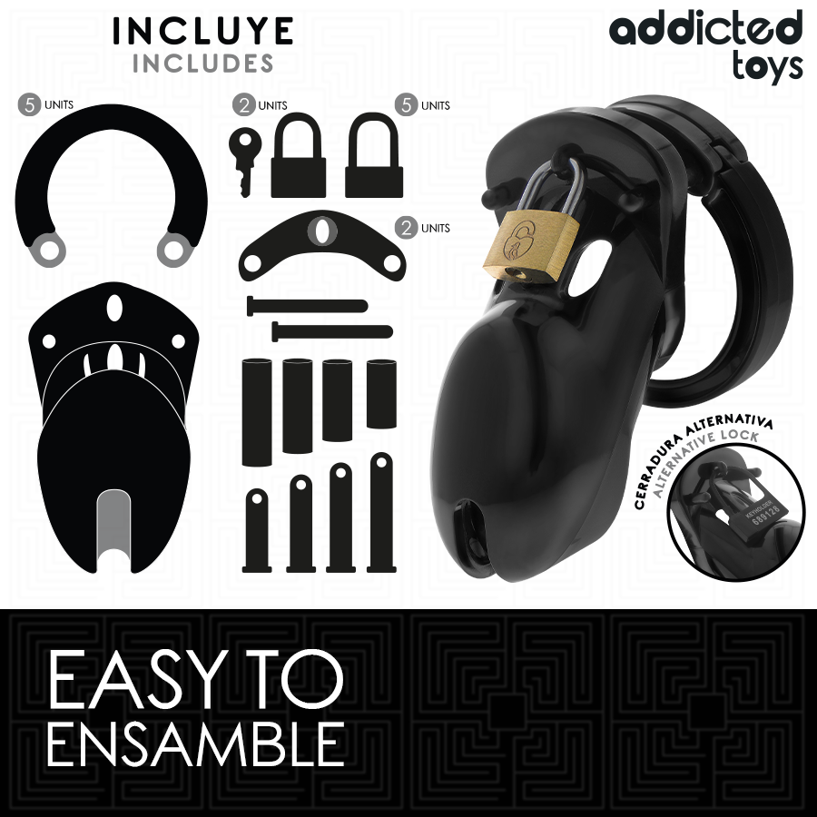 ADDICTED TOYS LOCKED - FORBIDDEN VAULT PENIS CAGE 10 CM