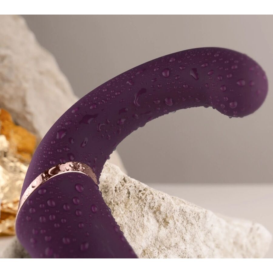 ROCKS-OFF - GEMINI DUAL VIBRATOR G-SPOT CLITORIS STIMULATOR PURPLE