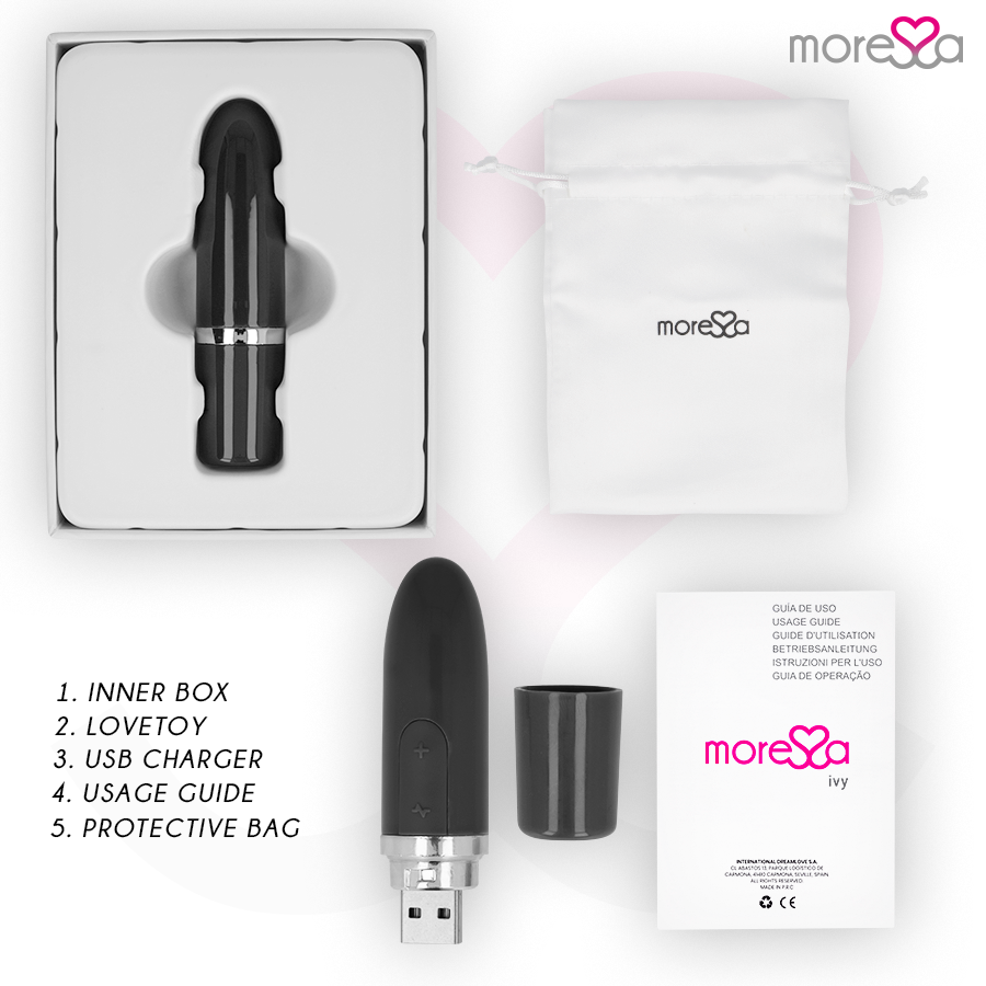 MORESSA - IVY VIBRATEUR STIMULATEUR DE VOYAGE NOIR
