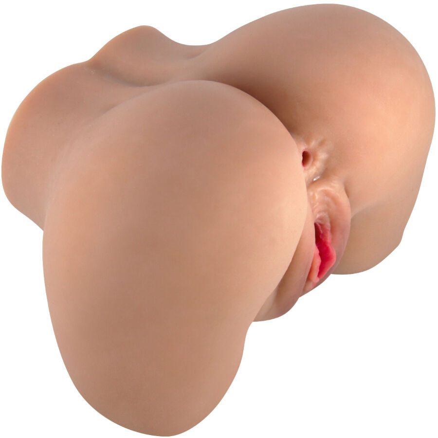 CRAZY BULL - MILA VIBRATOR BUTT WITH REALISTIC VAGINA AND ANUS FLESH CONTROL REMOTO