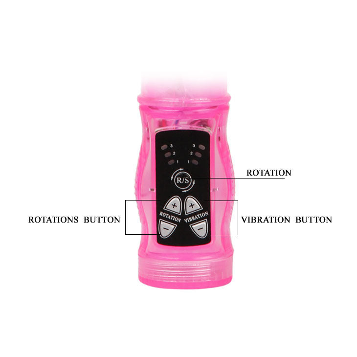 BAILE - MINI ROTATEUR SUPERSTIMULATEUR PINK RABBIT