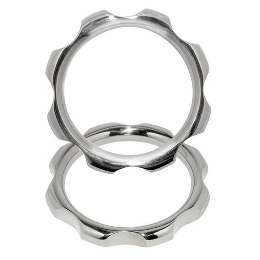 METAL HARD - ANILLO DE TORSIÓN DE METAL PARA PENE Y TESTÍCULOS 50MM