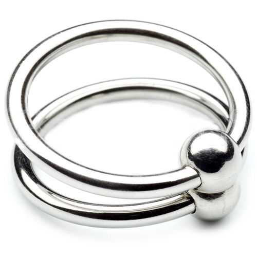 MÉTAL DUR - DOUBLE ANNEAU DE GLAND 28MM