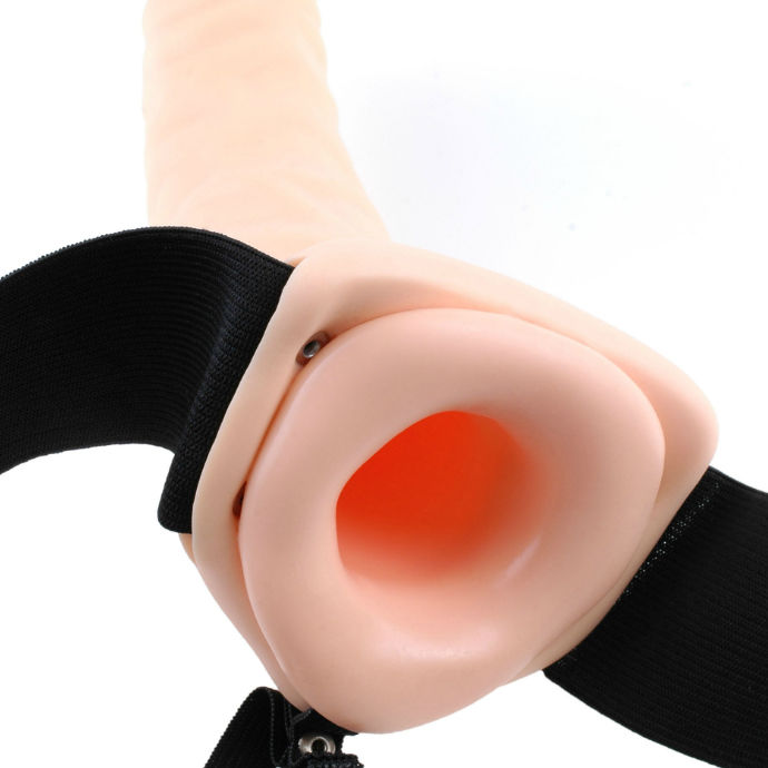 SÉRIE FETISH FANTASY - GROSSE POITRINE VIBRANTE CREUX MARRON 19 CM
