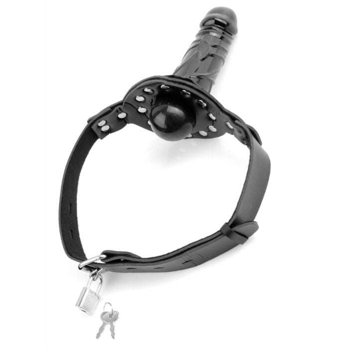 SÉRIE FETISH FANTASY - SÉRIE DELUXE BÂILLON-BALLE AVEC GODE
