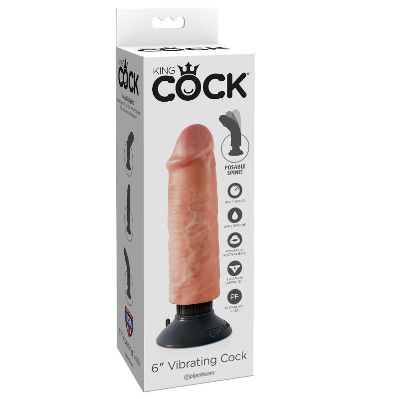 KING COCK - 15,24 CM PÉNIS VIBRANT CHAIR