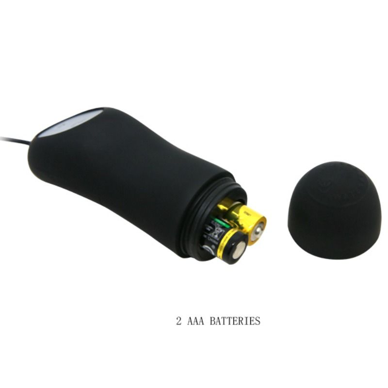 PRETTY LOVE - PLUG ANAL EN SILICONE 12 MODES DE VIBRATIONS NOIR