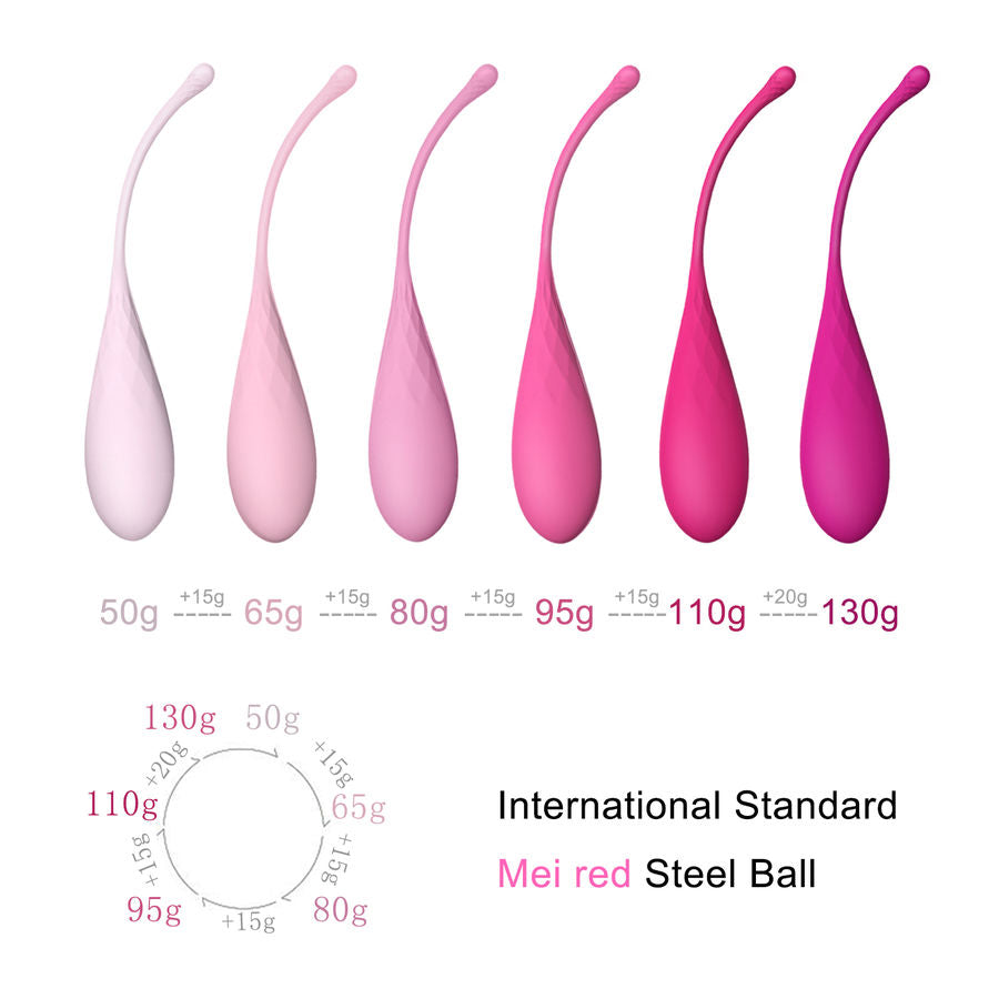 LESLIE - KEGEL FIT KIT D'ENTRAÎNEMENT DES MUSCLES PELVIENNES 6 POIDS