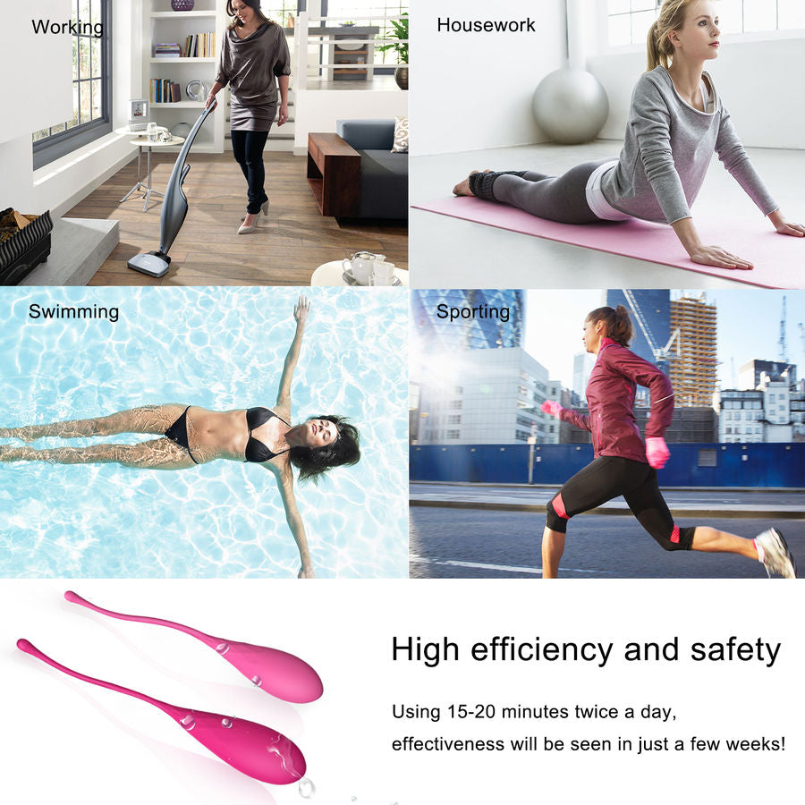 LESLIE - KEGEL FIT KIT D'ENTRAÎNEMENT DES MUSCLES PELVIENNES 6 POIDS