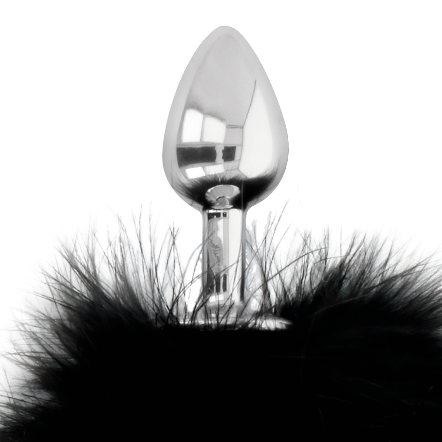 DARKNESS - PLUG ANAL EXTRA AVEC QUEUE NOIR 7 CM