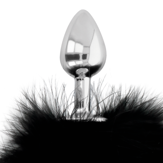 DARKNESS - PLUG ANAL EXTRA AVEC QUEUE NOIR 7 CM