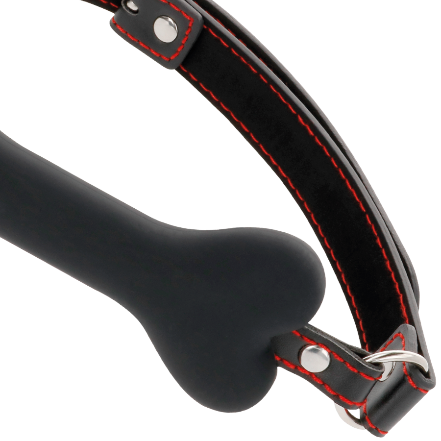 OBSCURITÉ - BÂILLON EN SILICONE OS NOIRS