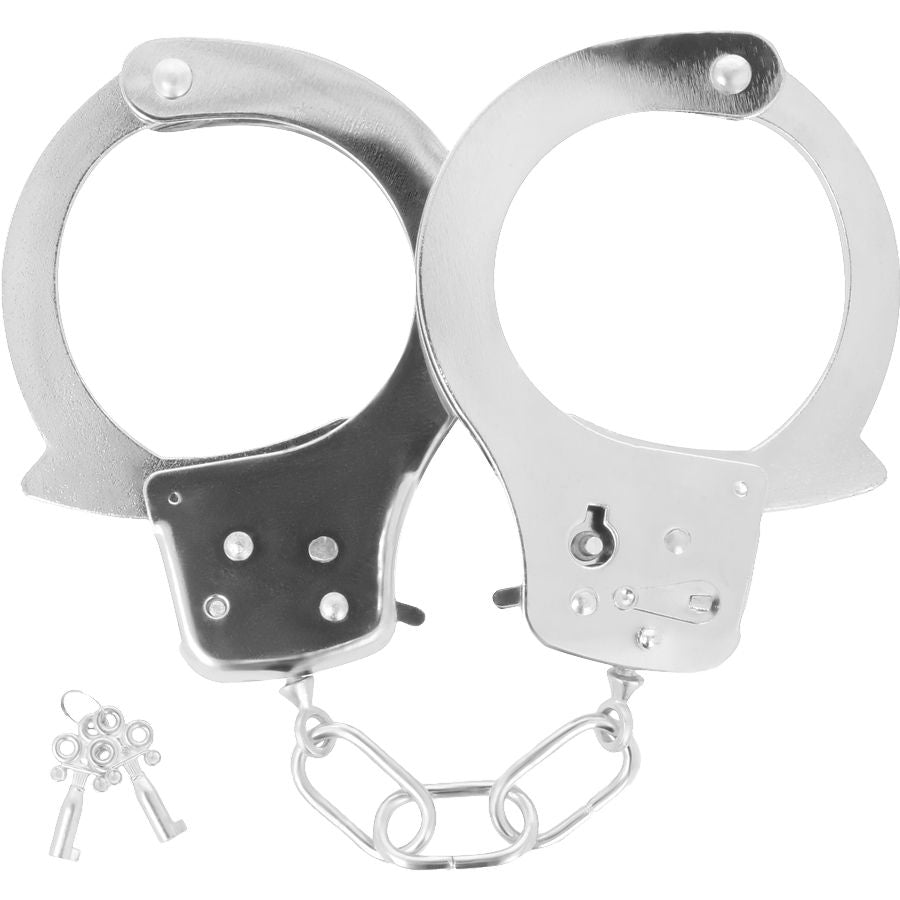 OBSCURITÉ - MENOTTES DE CHEVILLE EN MÉTAL AVEC CLÉS