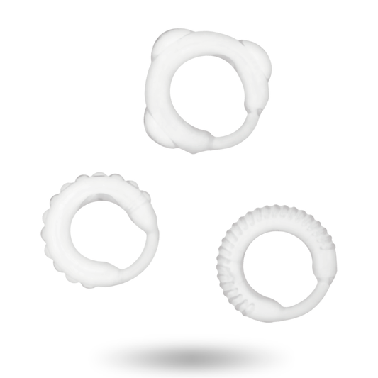 JUGUETES ADICTO - JUEGO DE ANILLOS EN C TRANSPARENTES