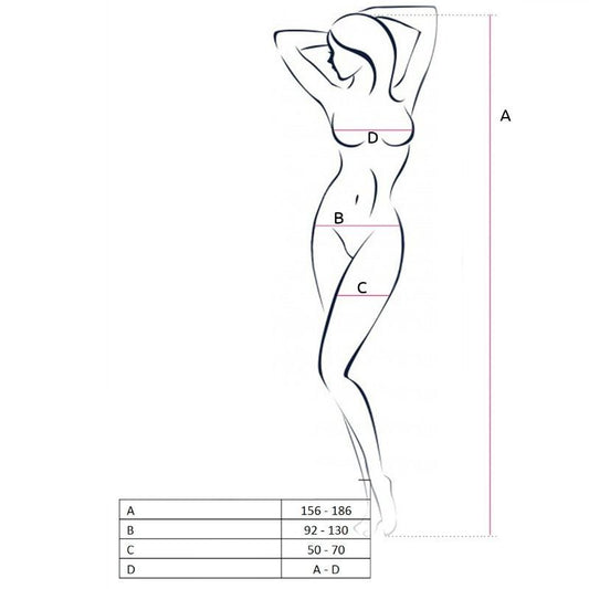 PASSION - WOMAN BS053 RED BODYSTOCKING ONE SIZE