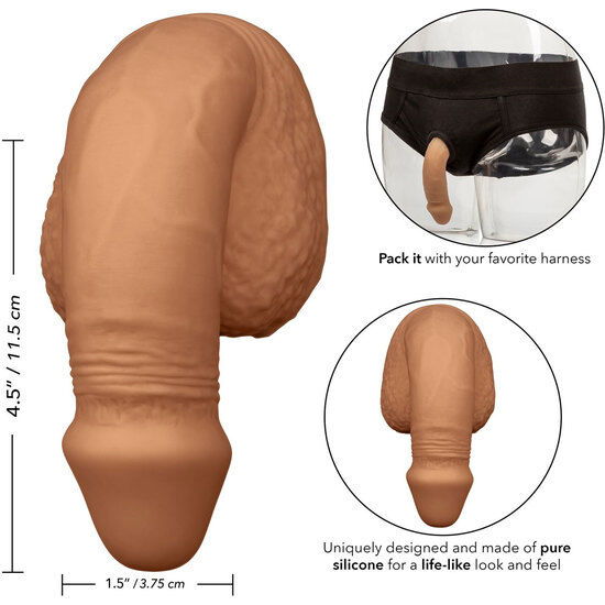 CALEXOTICS - EMBALLAGE SILICONE PÉNIS 12,75 CM CARAMEL