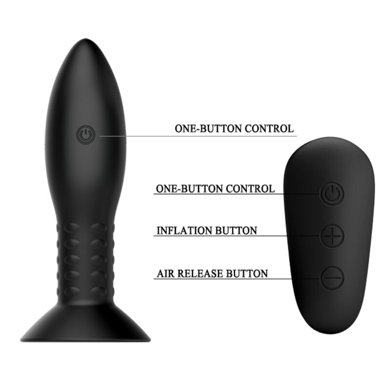 MR PLAY - ENCHUFE CON BOLAS GIRATORIAS NEGRAS CONTROL REMOTO