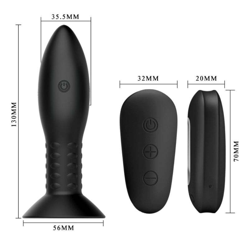 MR PLAY - ENCHUFE CON BOLAS GIRATORIAS NEGRAS CONTROL REMOTO