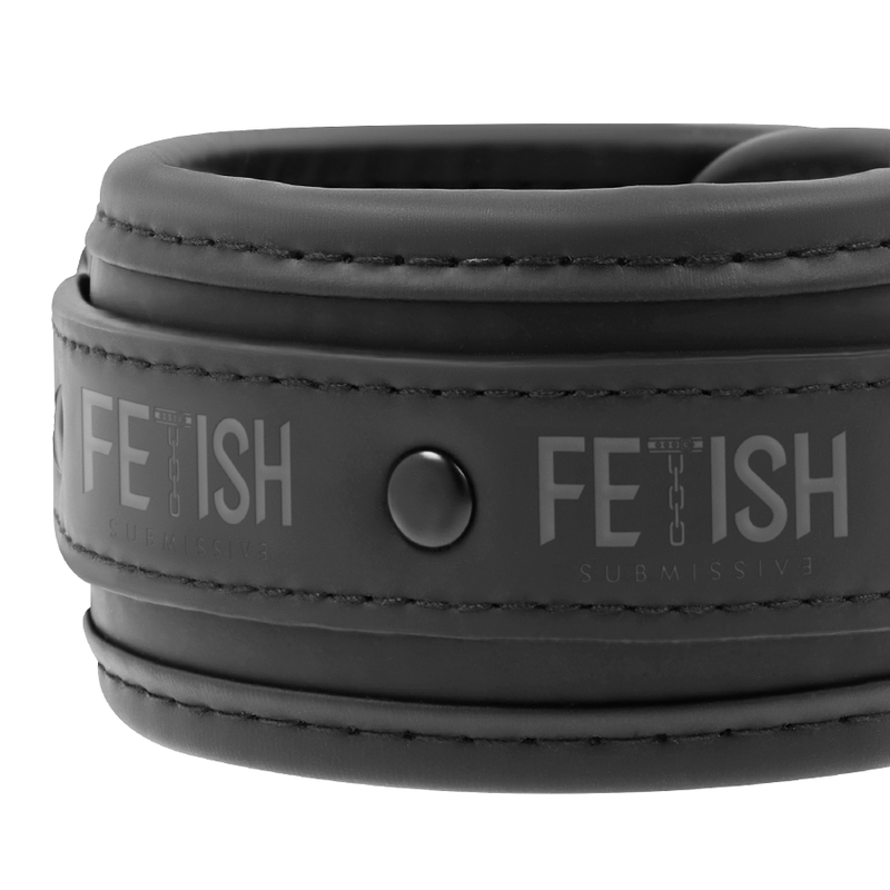 FETISH SUBMISSIVE - ENSEMBLE DE MENOTTES ET CRAVATES AVEC DOUBLURE EN NOPRÈNE